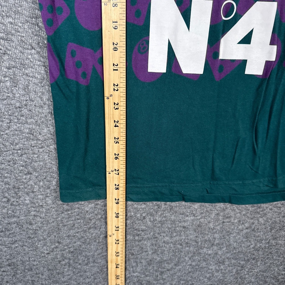 Stussy Shirt Mens Medium Green 8 Ball Dice Graphic‎ N°4 Short Sleeve Tee - Picture 4 of 8